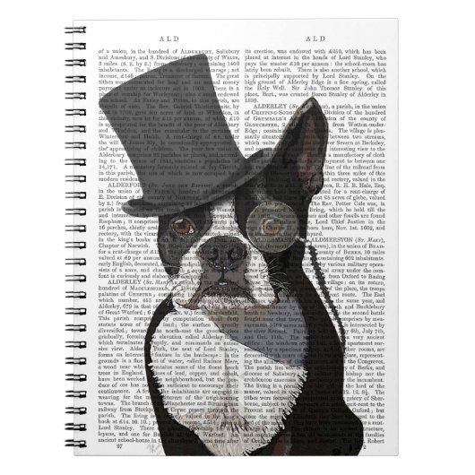Boston Terrier, Formal Hound en Pet Notitieboek (Voorkant)