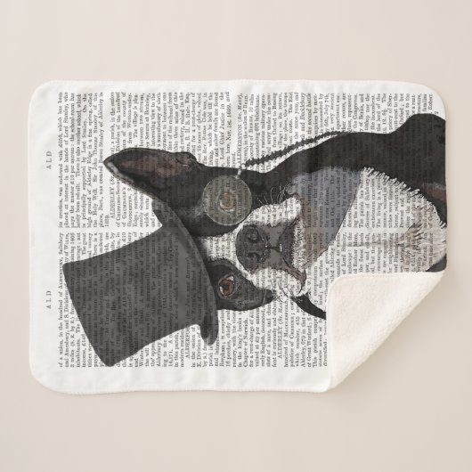 Boston Terrier, Formal Hound en Pet Sherpa Deken (Voorkant (horizontaal))