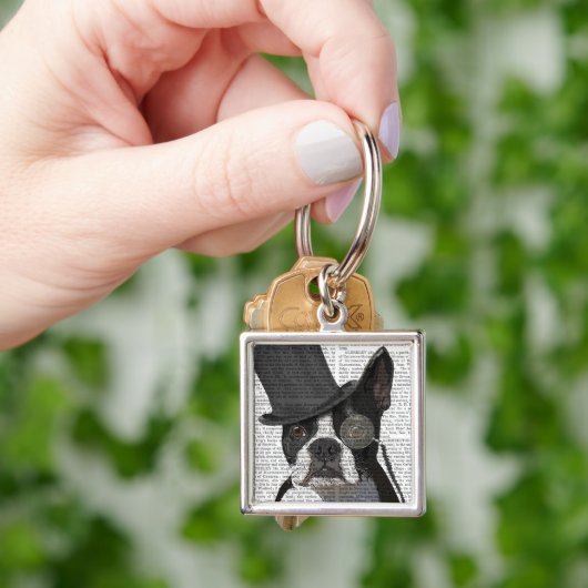 Boston Terrier, Formal Hound en Pet Sleutelhanger (Hand)