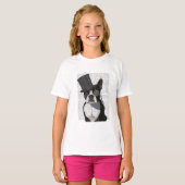 Boston Terrier, Formal Hound en Pet T-shirt (Voorkant volledig)