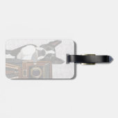 Boston Terrier Fotograaf 2 Bagagelabel (Achterkant horizontaal)