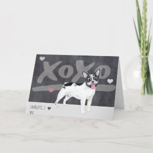 Boston Terrier - French Bulldog Valentijnsdag Feestdagen Kaart