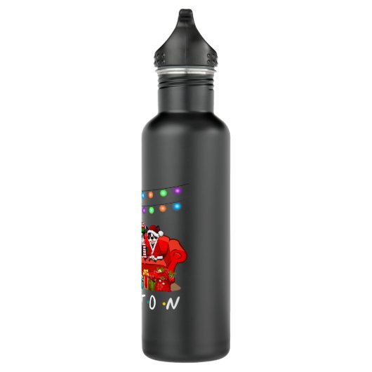 Boston Terrier Friends kerstlights Waterfles (Rechts)