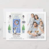 Boston Terrier Front door Moving Announge Kaart (Voorkant)