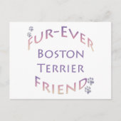 Boston Terrier Furever Briefkaart (Voorkant)