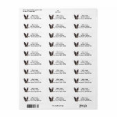 Boston Terrier Gepersonaliseerd Etiket (Full Sheet)