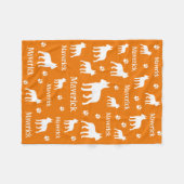 Boston Terrier gepersonaliseerde deken cadeau (Voorkant (Horizontaal))