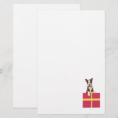 Boston Terrier Gift Box Stationery Briefpapier (Voorkant / Achterkant)