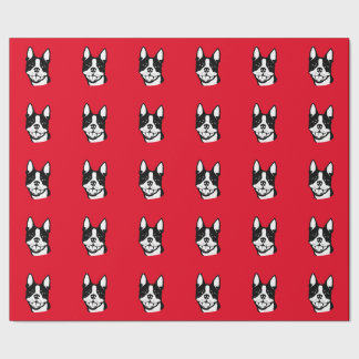 Boston Terrier Gift Wrapping Paper Cadeaupapier