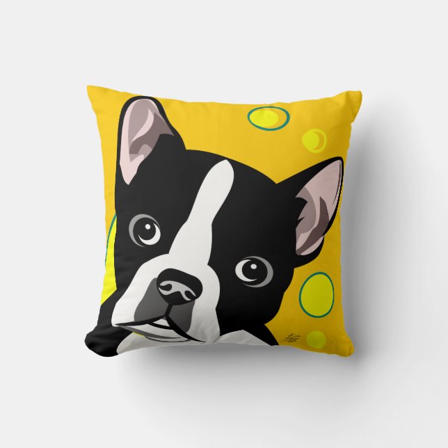 Boston Terrier Gifts Kussen (Voorkant)