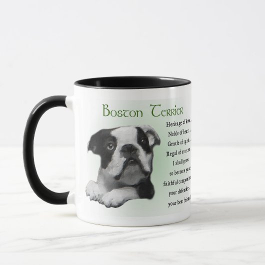 Boston Terrier Gifts Mok (Links)