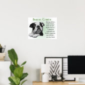 Boston Terrier Gifts Poster (Thuiskantoor)