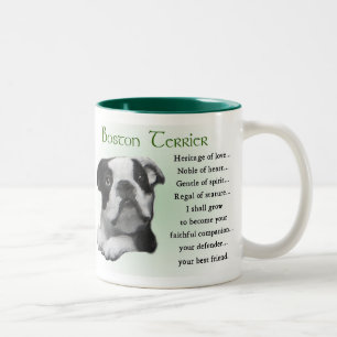 Boston Terrier Gifts Tweekleurige Koffiemok