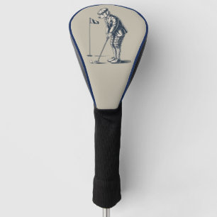 Boston Terrier Golf Vintage Hond Golfen Boston Moe Golfheadcover