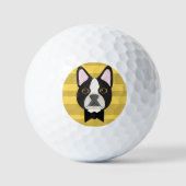 Boston Terrier Golfballen (Voorkant)