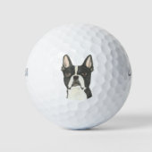 Boston Terrier Golfballen (Voorkant)