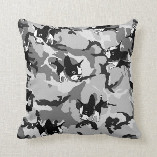 Boston Terrier Grade A Cotton Sierkussen 16x16