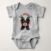 Boston Terrier Grappige Halloween Vampier Hond Romper (Voorkant)