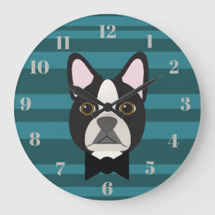 Boston Terrier Grote Klok