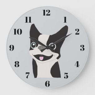 Boston Terrier Grote Klok