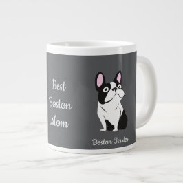 Boston terriër grote koffiekop