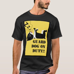 Boston Terrier Guard Dog on Duty T-shirt