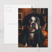 Boston Terrier Halloween Briefkaart (Voorkant / Achterkant)