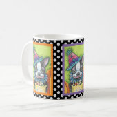 BOSTON TERRIER HALLOWEEN CLOWN, CLASSIC DOG MOK (Voorkant links)