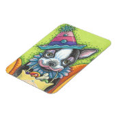 BOSTON TERRIER HALLOWEEN CLOWN, CUTE DOG MAGNET MAGNEET (Linkerzijde)