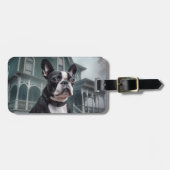 Boston Terrier Halloween eng Bagagelabel (Voorkant horizontaal)