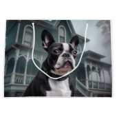 Boston Terrier Halloween Eng Groot Cadeauzakje (Voorkant)
