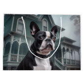 Boston Terrier Halloween Eng Groot Cadeauzakje (Achterkant)