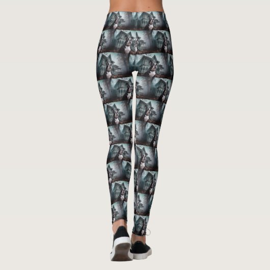 Boston Terrier Halloween eng Leggings (Achterkant)