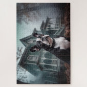 Boston Terrier Halloween eng Legpuzzel (Verticaal)