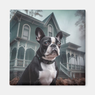 Boston Terrier Halloween eng Magneet