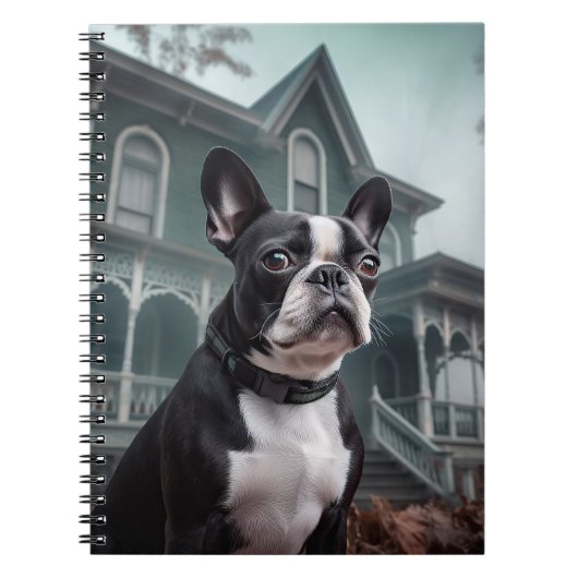 Boston Terrier Halloween eng Notitieboek (Voorkant)