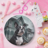 Boston Terrier Halloween eng Papieren Bordje (Feest)