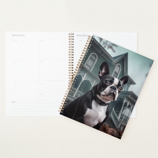 Boston Terrier Halloween eng Planner (Display)