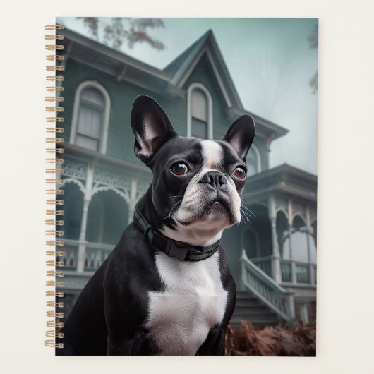 Boston Terrier Halloween eng Planner (Voorkant)