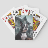 Boston Terrier Halloween eng Pokerkaarten (Achterkant)