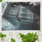 Boston Terrier Halloween eng Theedoek (Gevouwen)