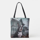 Boston Terrier Halloween eng Tote Bag (Achterkant)