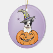 Boston Terrier Halloween Keramisch Ornament (Links)