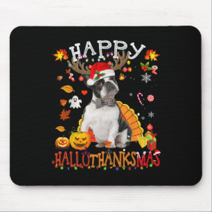 Boston Terrier Halloween Kersthond Happy Hallo Muismat