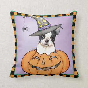 Boston Terrier Halloween Kussen