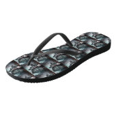 Boston Terrier Halloween Verschrikkelijk Teenslippers (Schuin)