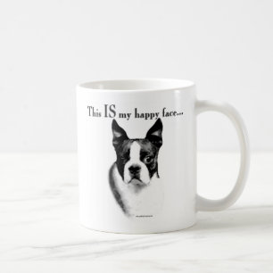 Boston Terrier Happy Face Koffiemok
