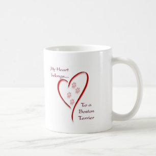 Boston Terrier Heart hoort erbij Koffiemok