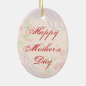 Boston Terrier Heart Mam Ceramic Ornament (Achterkant)