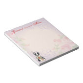 Boston Terrier Heart mama Notitieblok (Schuin)